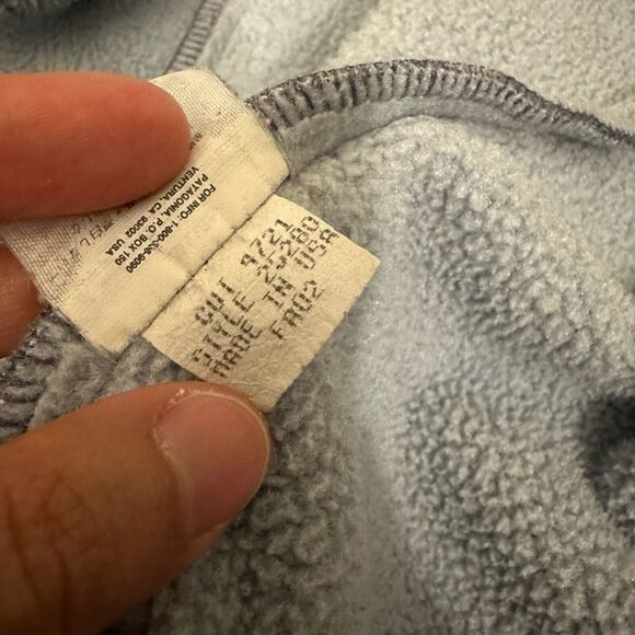 VTG Y2K PATAGONIA SYNCHILLA W's Fleece Full Zip Jacket Grayish Purple USA MADE - Picture 10 of 12